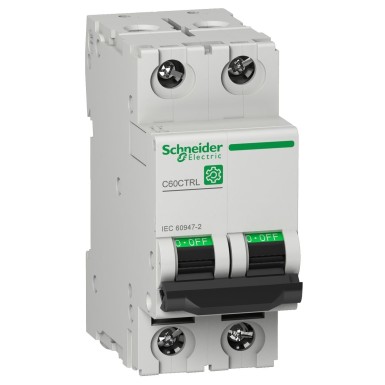 M9C02402 - Miniature circuit breaker (MCB), Multi9 C60CTRL, 2P, 2A, Z curve, 100kA (IEC/EN 60947-2) - Schneider Electric - Miniature circuit breaker (MCB), Multi9 C60CTRL, 2P, 2A, Z curve, 100kA (IEC/EN 60947-2) - Schneider Electric - 0