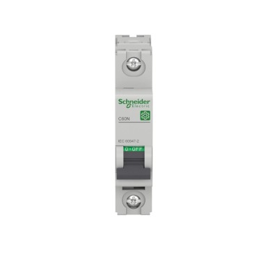 M9F10101 - Miniature circuit breaker (MCB), Multi9 C60N, 1P, 1A, B curve, 10kA (IEC/EN 60947-2) - Schneider Electric - Miniature circuit breaker (MCB), Multi9 C60N, 1P, 1A, B curve, 10kA (IEC/EN 60947-2) - Schneider Electric - 1