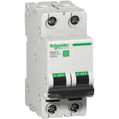 M9F22201 - Miniature circuit breaker (MCB), Multi9 C60SP, 2P, 1A, C curve, 10kA (UL1077), 10kA (IEC/EN 60947-2) - Schneider Electric - Miniature circuit breaker (MCB), Multi9 C60SP, 2P, 1A, C curve, 10kA (UL1077), 10kA (IEC/EN 60947-2) - Schneider Electric - 0