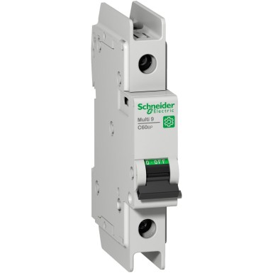 M9F42102 - Miniature circuit breaker (MCB), Multi9 C60BP, 1P, 2A, C curve, 14kA (UL489), 10kA (IEC/EN 60947-2) - Schneider Electric - Miniature circuit breaker (MCB), Multi9 C60BP, 1P, 2A, C curve, 14kA (UL489), 10kA (IEC/EN 60947-2) - Schneider Electric - 0