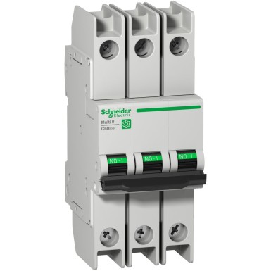 M9F52306 - Miniature circuit breaker (MCB), Multi9 C60BPR, 3P, 6A, C curve, 10kA (UL489), 10kA (IEC/EN 60947-2) - Schneider Electric - Miniature circuit breaker (MCB), Multi9 C60BPR, 3P, 6A, C curve, 10kA (UL489), 10kA (IEC/EN 60947-2) - Schneider Electric - 0