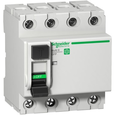 M9R12463 - Multi9 GFP RCCB 4P 63A class A SI 480Y/277 V 86 mA instantaneous - Schneider Electric - Multi9 GFP RCCB 4P 63A class A SI 480Y/277 V 86 mA instantaneous - Schneider Electric - 0