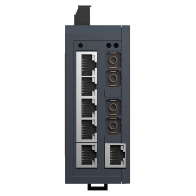 MCSESU083F2CS0 - Modicon Standard Unmanaged Switch 6 ports for copper + 2 ports for singlemode fiber optic - Schneider Electric - Modicon Standard Unmanaged Switch 6 ports for copper + 2 ports for singlemode fiber optic - Schneider Electric - 1