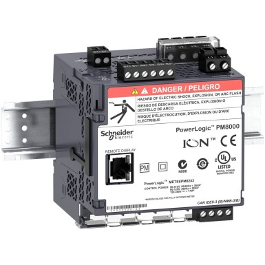 METSEPM8213 - PowerLogic PM8000 PM8213 LV DC DIN rail mount meter intermediate metering - Schneider Electric - PowerLogic PM8000 PM8213 LV DC DIN rail mount meter intermediate metering - Schneider Electric - 1