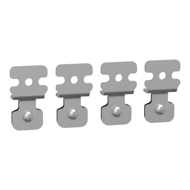 NSYAEFPFSB - Set of 4 wall fixing lugs, made of steel. For Spacial SBM boxes - Schneider Electric - Set of 4 wall fixing lugs, made of steel. For Spacial SBM boxes - Schneider Electric - 0