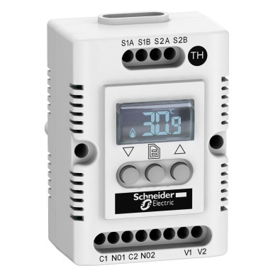 NSYCCOTH30VID - Climasys CC Electronical thermostat 9...30V range of temperature 40?¦80°C - Schneider Electric - Climasys CC Electronical thermostat 9...30V range of temperature 40?¦80°C - Schneider Electric - 0