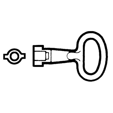 NSYLDB5 - Metal key for 5mm double bar insert - Schneider Electric - Metal key for 5mm double bar insert - Schneider Electric - 0