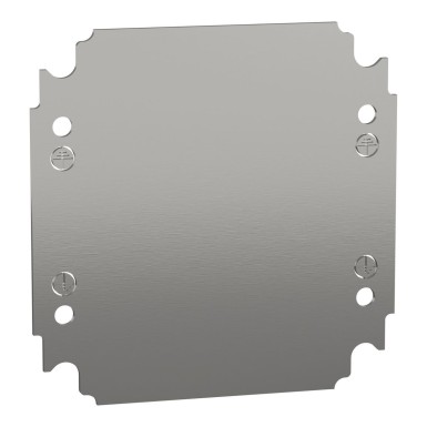 NSYMM22 - Plain mounting plate H200xW200mm made of galvanised sheet steel - Schneider Electric - Plain mounting plate H200xW200mm made of galvanised sheet steel - Schneider Electric - 0