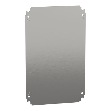 NSYMM3045 - Plain mounting plate H300xW450mm made of galvanised sheet steel - Schneider Electric - Plain mounting plate H300xW450mm made of galvanised sheet steel - Schneider Electric - 0