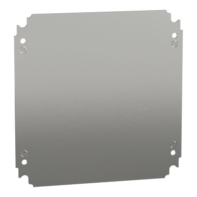 NSYMM33 - Plain mounting plate H300xW300mm made of galvanised sheet steel - Schneider Electric - Plain mounting plate H300xW300mm made of galvanised sheet steel - Schneider Electric - 0