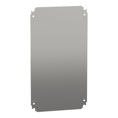 NSYMM53 - Plain mounting plate H500xW300mm made of galvanised sheet steel - Schneider Electric - Plain mounting plate H500xW300mm made of galvanised sheet steel - Schneider Electric - 0