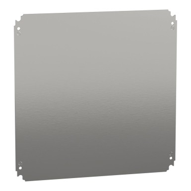 NSYMM55 - Plain mounting plate H500xW500mm made of galvanised sheet steel - Schneider Electric - Plain mounting plate H500xW500mm made of galvanised sheet steel - Schneider Electric - 0