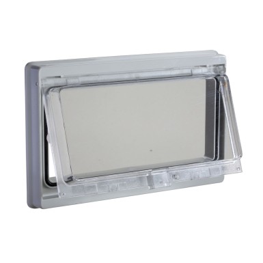 NSYMW10M - Plastic window with hinged transparent cover, L78xW180mm. - Schneider Electric - Plastic window with hinged transparent cover, L78xW180mm. - Schneider Electric - 0