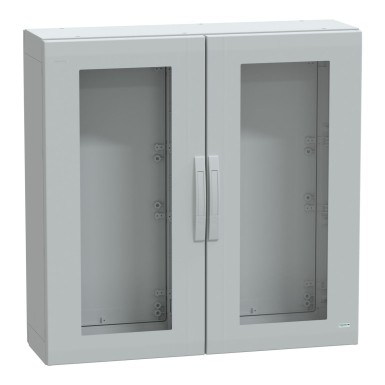 NSYPLA10103TG - Floor standing polyester enclosure, Thalassa PLA, glazed door, completely sealed, 1000x1000x320mm, IP65, IK08 - Schneider Electric - Floor standing polyester enclosure, Thalassa PLA, glazed door, completely sealed, 1000x1000x320mm, IP65, IK08 - Schneider Electric - 0