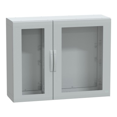 NSYPLA10124TG - Floor standing polyester enclosure, Thalassa PLA, glazed door, completely sealed, 1000x1250x420mm, IP65, IK08 - Schneider Electric - Floor standing polyester enclosure, Thalassa PLA, glazed door, completely sealed, 1000x1250x420mm, IP65, IK08 - Schneider Electric - 0