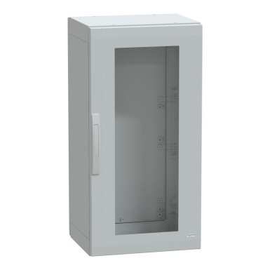 NSYPLA1054TG - Floor standing polyester enclosure, Thalassa PLA, glazed door, completely sealed, 1000x500x420mm, IP65, IK08 - Schneider Electric - Floor standing polyester enclosure, Thalassa PLA, glazed door, completely sealed, 1000x500x420mm, IP65, IK08 - Schneider Electric - 0