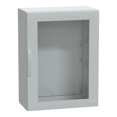 NSYPLA1074TG - Floor standing polyester enclosure, Thalassa PLA, glazed door, completely sealed, 1000x750x420mm, IP65, IK08 - Schneider Electric - Floor standing polyester enclosure, Thalassa PLA, glazed door, completely sealed, 1000x750x420mm, IP65, IK08 - Schneider Electric - 0