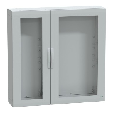 NSYPLA12123TG - Floor standing polyester enclosure, Thalassa PLA, glazed door, completely sealed, 1250x1250x320mm, IP65, IK08 - Schneider Electric - Floor standing polyester enclosure, Thalassa PLA, glazed door, completely sealed, 1250x1250x320mm, IP65, IK08 - Schneider Electric - 0