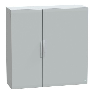 NSYPLA12124G - Floor standing polyester enclosure, Thalassa PLA, plain door, completely sealed, 1250x1250x420mm, IP65, IK10 - Schneider Electric - Floor standing polyester enclosure, Thalassa PLA, plain door, completely sealed, 1250x1250x420mm, IP65, IK10 - Schneider Electric - 0