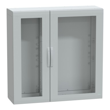 NSYPLA12124TG - Floor standing polyester enclosure, Thalassa PLA, glazed door, completely sealed, 1250x1250x420mm, IP65, IK08 - Schneider Electric - Floor standing polyester enclosure, Thalassa PLA, glazed door, completely sealed, 1250x1250x420mm, IP65, IK08 - Schneider Electric - 0