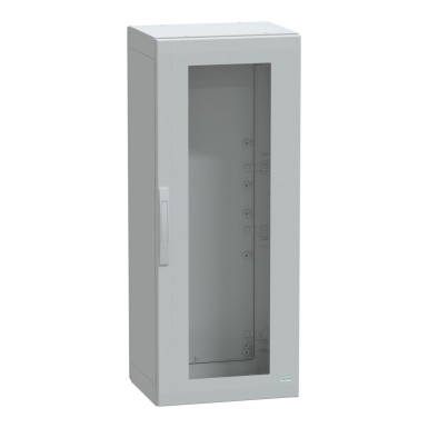 NSYPLA1254TG - Floor standing polyester enclosure, Thalassa PLA, glazed door, completely sealed, 1250x500x420mm, IP65, IK08 - Schneider Electric - Floor standing polyester enclosure, Thalassa PLA, glazed door, completely sealed, 1250x500x420mm, IP65, IK08 - Schneider Electric - 0