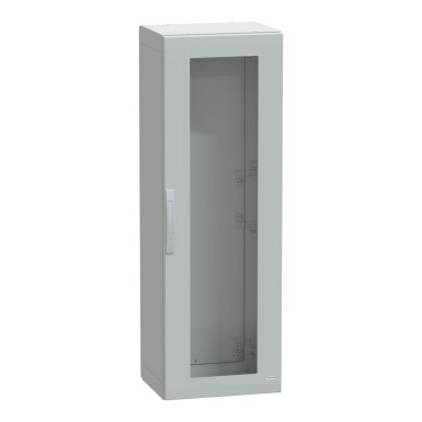 NSYPLA1554TG - Floor standing polyester enclosure, Thalassa PLA, glazed door, completely sealed, 1500x500x420mm, IP65, IK08 - Schneider Electric - Floor standing polyester enclosure, Thalassa PLA, glazed door, completely sealed, 1500x500x420mm, IP65, IK08 - Schneider Electric - 0