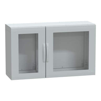 NSYPLA7124TG - Floor standing polyester enclosure, Thalassa PLA, glazed door, completely sealed, 750x1250x420mm, IP65, IK08 - Schneider Electric - Floor standing polyester enclosure, Thalassa PLA, glazed door, completely sealed, 750x1250x420mm, IP65, IK08 - Schneider Electric - 0