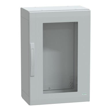 NSYPLA753TG - Floor standing polyester enclosure, Thalassa PLA, glazed door, completely sealed, 750x500x320mm, IP65, IK08 - Schneider Electric - Floor standing polyester enclosure, Thalassa PLA, glazed door, completely sealed, 750x500x320mm, IP65, IK08 - Schneider Electric - 0