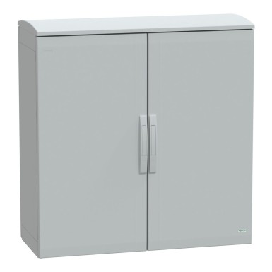 NSYPLAT10104G - Floor standing polyester enclosure, Thalassa PLA, plain door, ventilated canopy, 1000x1000x420mm, IP44, IK10 - Schneider Electric - Floor standing polyester enclosure, Thalassa PLA, plain door, ventilated canopy, 1000x1000x420mm, IP44, IK10 - Schneider Electric - 0