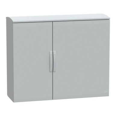 NSYPLAT10124G - Floor standing polyester enclosure, Thalassa PLA, plain door, ventilated canopy, 1000x1250x420mm, IP44, IK10 - Schneider Electric - Floor standing polyester enclosure, Thalassa PLA, plain door, ventilated canopy, 1000x1250x420mm, IP44, IK10 - Schneider Electric - 0