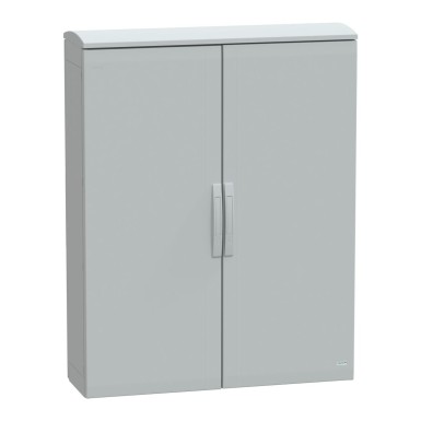 NSYPLAT12103G - Floor standing polyester enclosure, Thalassa PLA, plain door, ventilated canopy, 1250x1000x320mm, IP44, IK10 - Schneider Electric - Floor standing polyester enclosure, Thalassa PLA, plain door, ventilated canopy, 1250x1000x320mm, IP44, IK10 - Schneider Electric - 0