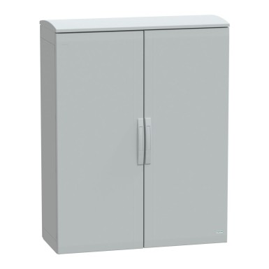 NSYPLAT12104G - Floor standing polyester enclosure, Thalassa PLA, plain door, ventilated canopy, 1250x1000x420mm, IP44, IK10 - Schneider Electric - Floor standing polyester enclosure, Thalassa PLA, plain door, ventilated canopy, 1250x1000x420mm, IP44, IK10 - Schneider Electric - 0