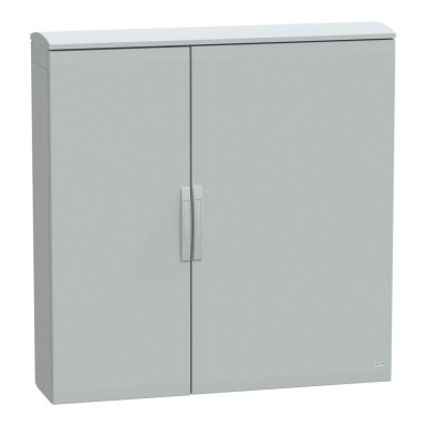 NSYPLAT12123G - Floor standing polyester enclosure, Thalassa PLA, plain door, ventilated canopy, 1250x1250x320mm, IP44, IK10 - Schneider Electric - Floor standing polyester enclosure, Thalassa PLA, plain door, ventilated canopy, 1250x1250x320mm, IP44, IK10 - Schneider Electric - 0