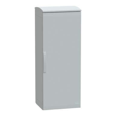 NSYPLAT1254G - Floor standing polyester enclosure, Thalassa PLA, plain door, ventilated canopy, 1250x500x420mm, IP44, IK10 - Schneider Electric - Floor standing polyester enclosure, Thalassa PLA, plain door, ventilated canopy, 1250x500x420mm, IP44, IK10 - Schneider Electric - 0