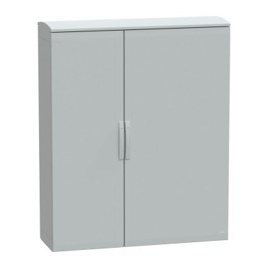 NSYPLAT15124G - Floor standing polyester enclosure, Thalassa PLA, plain door, ventilated canopy, 1500x1250x420mm, IP44, IK10 - Schneider Electric - Floor standing polyester enclosure, Thalassa PLA, plain door, ventilated canopy, 1500x1250x420mm, IP44, IK10 - Schneider Electric - 0