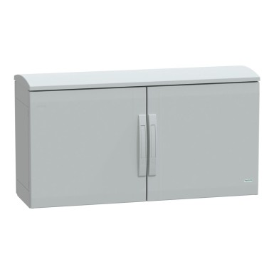 NSYPLAT5103G - Floor standing polyester enclosure, Thalassa PLA, plain door, ventilated canopy, 500x1000x320mm, IP44, IK10 - Schneider Electric - Floor standing polyester enclosure, Thalassa PLA, plain door, ventilated canopy, 500x1000x320mm, IP44, IK10 - Schneider Electric - 0