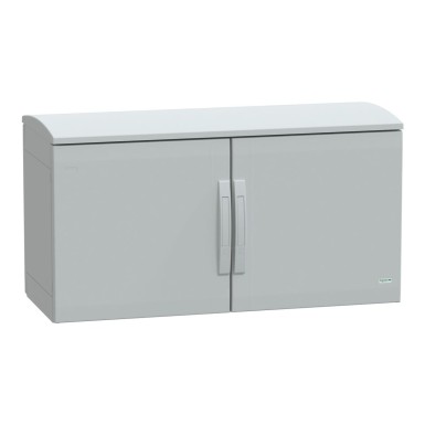 NSYPLAT5104G - Floor standing polyester enclosure, Thalassa PLA, plain door, ventilated canopy, 500x1000x420mm, IP44, IK10 - Schneider Electric - Floor standing polyester enclosure, Thalassa PLA, plain door, ventilated canopy, 500x1000x420mm, IP44, IK10 - Schneider Electric - 0