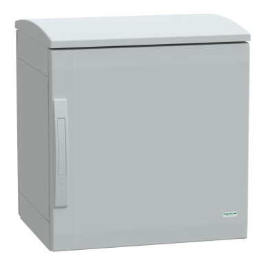 NSYPLAT554G - Floor standing polyester enclosure, Thalassa PLA, plain door, ventilated canopy, 500x500x420mm, IP44, IK10 - Schneider Electric - Floor standing polyester enclosure, Thalassa PLA, plain door, ventilated canopy, 500x500x420mm, IP44, IK10 - Schneider Electric - 0