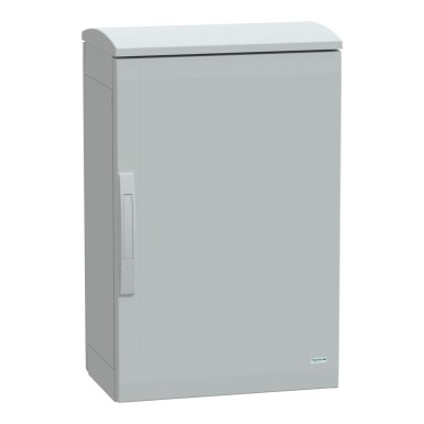 NSYPLAT753G - Floor standing polyester enclosure, Thalassa PLA, plain door, ventilated canopy, 750x500x320mm, IP44, IK10 - Schneider Electric - Floor standing polyester enclosure, Thalassa PLA, plain door, ventilated canopy, 750x500x320mm, IP44, IK10 - Schneider Electric - 0