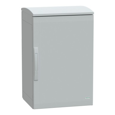 NSYPLAT754G - Floor standing polyester enclosure, Thalassa PLA, plain door, ventilated canopy, 750x500x420mm, IP44, IK10 - Schneider Electric - Floor standing polyester enclosure, Thalassa PLA, plain door, ventilated canopy, 750x500x420mm, IP44, IK10 - Schneider Electric - 0