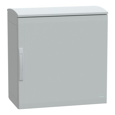 NSYPLAT774G - Floor standing polyester enclosure, Thalassa PLA, plain door, ventilated canopy, 750x750x420mm, IP44, IK10 - Schneider Electric - Floor standing polyester enclosure, Thalassa PLA, plain door, ventilated canopy, 750x750x420mm, IP44, IK10 - Schneider Electric - 0