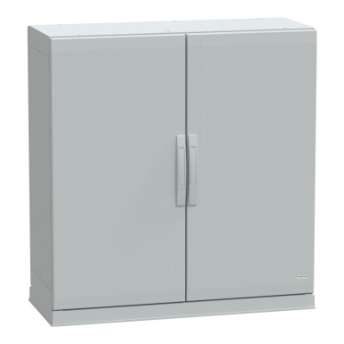 NSYPLAZ10104G - Floor standing polyester enclosure, Thalassa PLA, plain door, open bottom, 1000x1000x420mm, IP54, IK10 - Schneider Electric - Floor standing polyester enclosure, Thalassa PLA, plain door, open bottom, 1000x1000x420mm, IP54, IK10 - Schneider Electric - 0