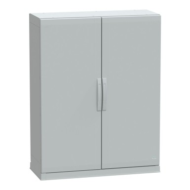 NSYPLAZ12104G - Floor standing polyester enclosure, Thalassa PLA, plain door, open bottom, 1250x1000x420mm, IP54, IK10 - Schneider Electric - Floor standing polyester enclosure, Thalassa PLA, plain door, open bottom, 1250x1000x420mm, IP54, IK10 - Schneider Electric - 0