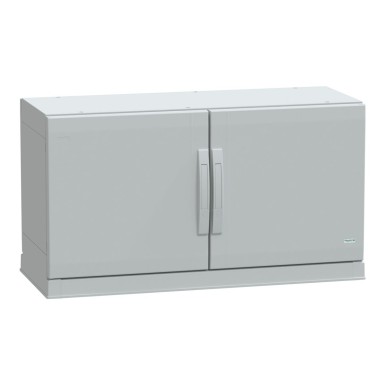 NSYPLAZ5104G - Floor standing polyester enclosure, Thalassa PLA, plain door, open bottom, 500x1000x420mm, IP54, IK10 - Schneider Electric - Floor standing polyester enclosure, Thalassa PLA, plain door, open bottom, 500x1000x420mm, IP54, IK10 - Schneider Electric - 0