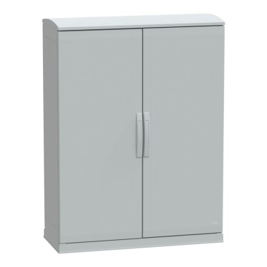 NSYPLAZT12104G - Floor standing polyester enclosure, Thalassa PLA, open bottom, ventilated canopy, 1250x1000x420mm, IP44, IK10 - Schneider Electric - Floor standing polyester enclosure, Thalassa PLA, open bottom, ventilated canopy, 1250x1000x420mm, IP44, IK10 - Schneider Electric - 0