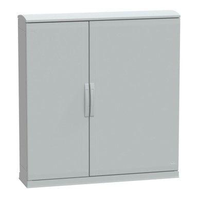 NSYPLAZT12123G - Floor standing polyester enclosure, Thalassa PLA, open bottom, ventilated canopy, 1250x1250x320mm, IP44, IK10 - Schneider Electric - Floor standing polyester enclosure, Thalassa PLA, open bottom, ventilated canopy, 1250x1250x320mm, IP44, IK10 - Schneider Electric - 0