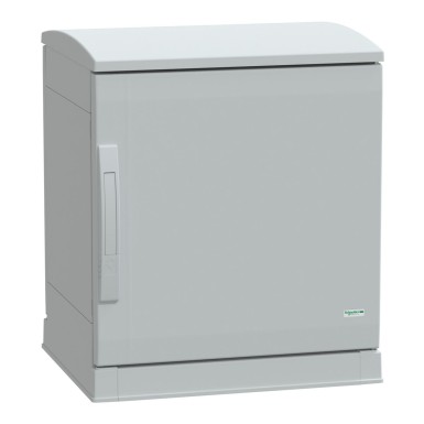 NSYPLAZT554G - Floor standing polyester enclosure, Thalassa PLA, open bottom, ventilated canopy, 500x500x420mm, IP44, IK10 - Schneider Electric - Floor standing polyester enclosure, Thalassa PLA, open bottom, ventilated canopy, 500x500x420mm, IP44, IK10 - Schneider Electric - 0