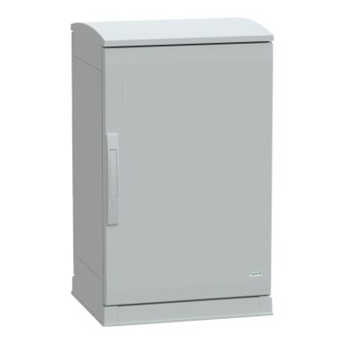 NSYPLAZT754G - Floor standing polyester enclosure, Thalassa PLA, open bottom, ventilated canopy, 750x500x420mm, IP44, IK10 - Schneider Electric - Floor standing polyester enclosure, Thalassa PLA, open bottom, ventilated canopy, 750x500x420mm, IP44, IK10 - Schneider Electric - 0