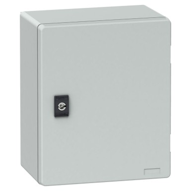 NSYPLM3025BG - Wall mounted polyester enclosure, Thalassa PLM, plain door, with bakelite plate, 308x255x160mm, IP66, IK10, RAL 7035 - Schneider Electric - Wall mounted polyester enclosure, Thalassa PLM, plain door, with bakelite plate, 308x255x160mm, IP66, IK10, RAL 7035 - Schneider Electric - 0