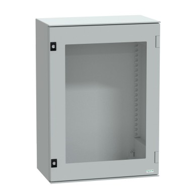 NSYPLM75TG - Wall mounted polyester enclosure, Thalassa PLM, glazed door, 747x536x300mm, IP66, IK08, RAL 7035 - Schneider Electric - Wall mounted polyester enclosure, Thalassa PLM, glazed door, 747x536x300mm, IP66, IK08, RAL 7035 - Schneider Electric - 0